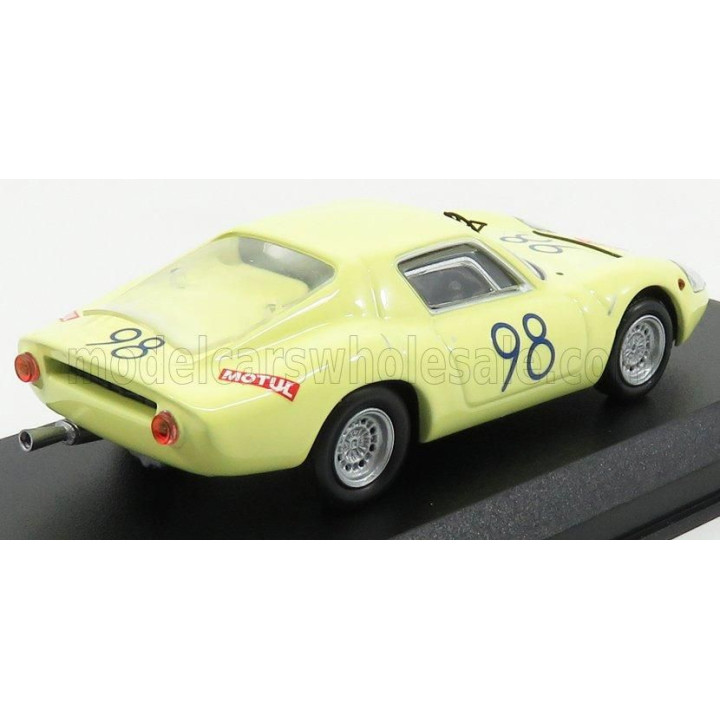 BEST MODEL FIAT ABARTH OT1300 N 98 WINNER S1.3 CLASS TARGA FLORIO 1967 GARUFI - FERLITO - YELLOW 1/43