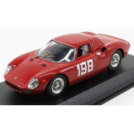 BEST MODEL FERRARI 250LM COUPE N 198 WINNER COPPA F.I.S.A. MONZA 1966 E.LUATI - RED 1/43