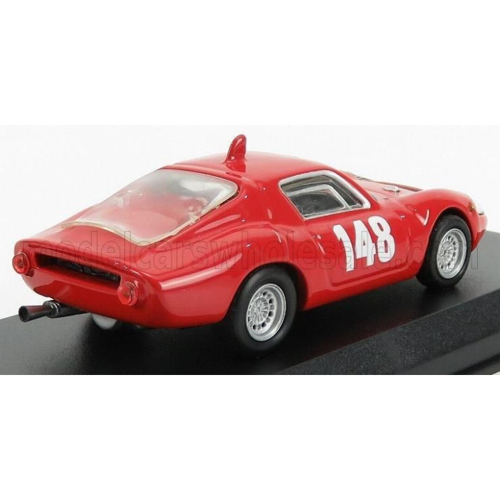 BEST MODEL FIAT 1300OT ABARTH N 148 SWISS MOUNTAIN GP 1967 TONIE HEZEMANS - RED 1/43