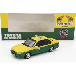 BM CREATIONS TOYOTA COROLLA AE100 THAILAND TAXI 1996 - YELLOW GREEN 1/64