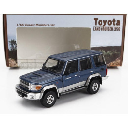 BM CREATIONS TOYOTA LAND CRUISER LC76 2014 - BLUE SILVER 1/64
