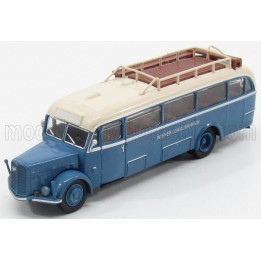 BREKINA PLAST SAURER BT4500 AUTOBUS WIENER LOKALBAHNEN 1954 - LIGHT BLUE IVORY 1/87