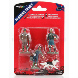 BRITAINS ACCESSORIES FARMING FAMILY FIGURES - FAMIGLIA CONTADINA - VARIOUS 1/32