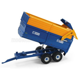 BRITAINS KANE SILAGE TRAILER 16tn - CARRELLO CASSONE RIBALTABILE - BLUE YELLOW 1/32