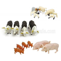 BRITAINS ACCESSORIES SET 17X ANIMALS - ANIMALI - VARIOUS 1/32