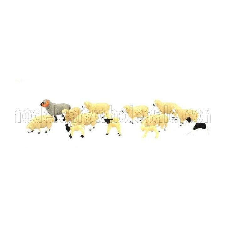 BRITAINS ACCESSORIES PECORE - SHEEPS SET FIGURE - WHIE 1/32