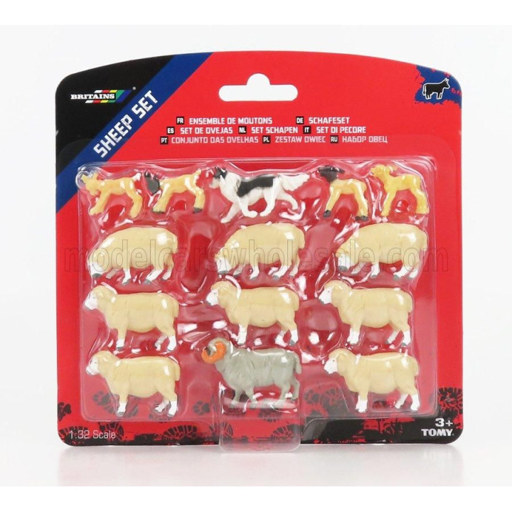 BRITAINS ACCESSORIES PECORE - SHEEPS SET FIGURE - WHIE 1/32
