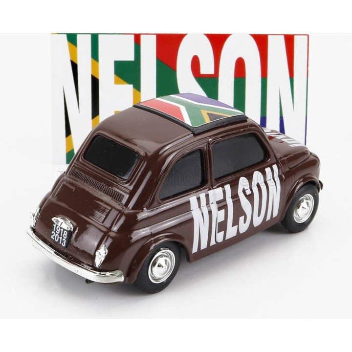 BRUMM FIAT 500 NELSON INVICTUS! - BROWN 1/43