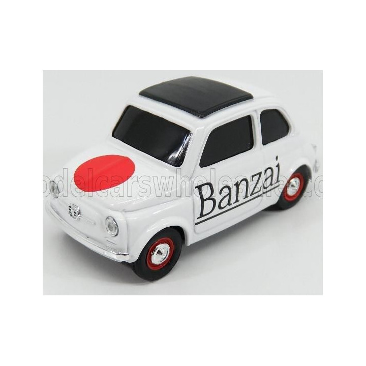 BRUMM FIAT 500 BRUMS BANZAI 2017 - WHITE 1/43