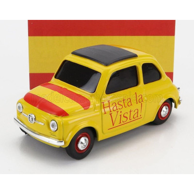 BRUMM FIAT 500 HASTA LA VISTA - VIVA LA VIDA - YELLOW RED 1/43