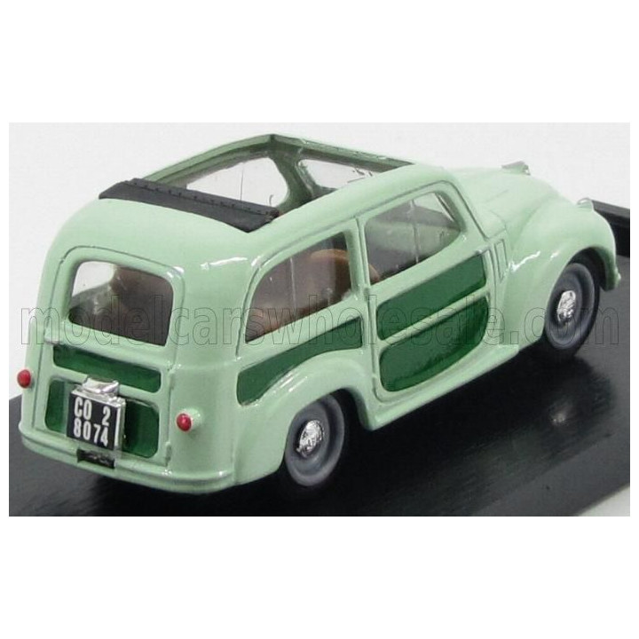 BRUMM FIAT 500C BELVEDERE OPEN 1951 - 2 TONE GREEN 1/43