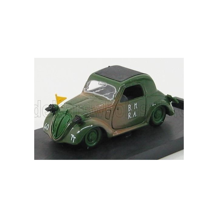 BRUMM SIMCA 5 MILITARE D-DAY CLOSED - CHIUSA 1944 - MILITARY GREEN 1/43