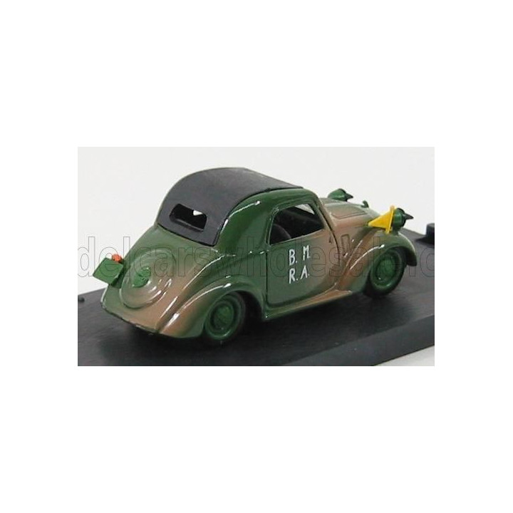BRUMM SIMCA 5 MILITARE D-DAY CLOSED - CHIUSA 1944 - MILITARY GREEN 1/43