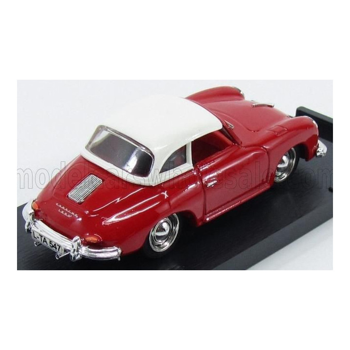 BRUMM PORSCHE 356 HARD TOP 1952 - RED WHITE 1/43