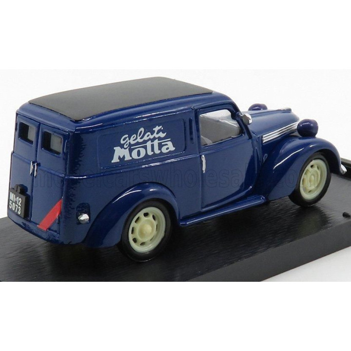 BRUMM FIAT 1100 E VAN GELATI MOTTA 1950 - BLUE 1/43