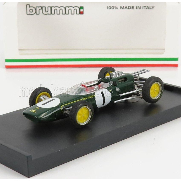 BRUMM LOTUS F1 25 N 1 WINNER BELGIUM GP JIM CLARK 1963 WORLD CHAMPION - GREEN 1/43