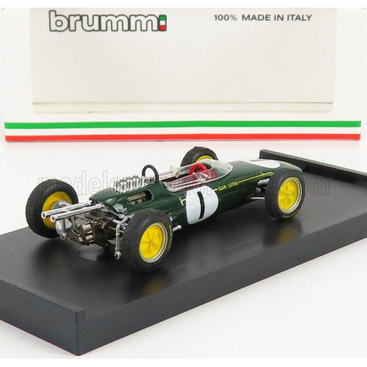 BRUMM LOTUS F1 25 N 1 WINNER BELGIUM GP JIM CLARK 1963 WORLD CHAMPION - GREEN 1/43