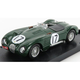 BRUMM JAGUAR C-TYPE 3.4L S6 TEAM JAGUAR CARS LTD N 17 2nd 24h LE MANS 1953 S.MOSS - P.WALKER - BRITISH RACING GREEN 1/43