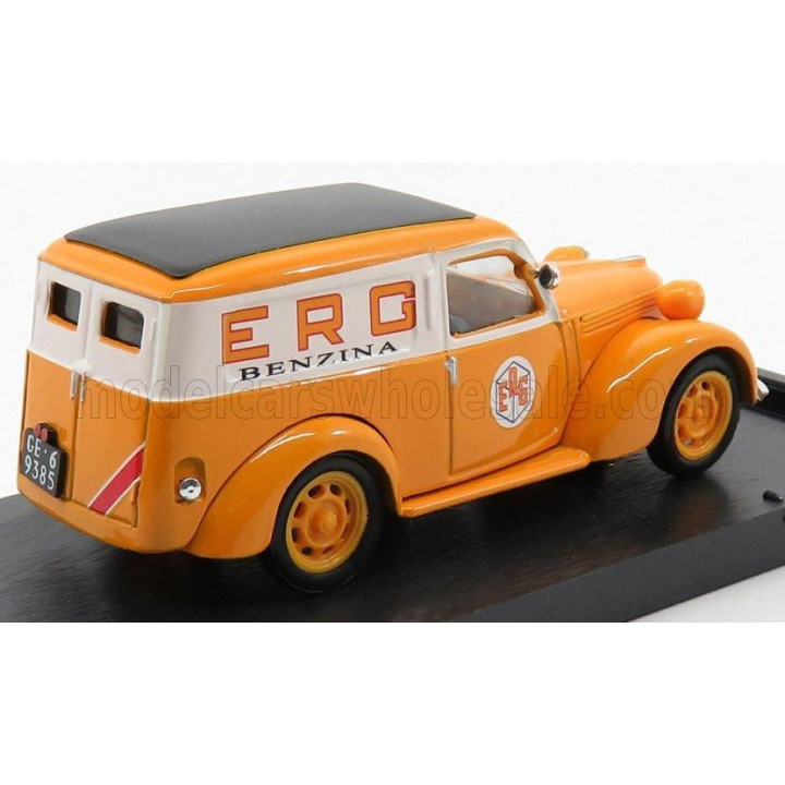 BRUMM FIAT 1100 VAN FURGONE ERG 1950 - ORANGE WHITE 1/43