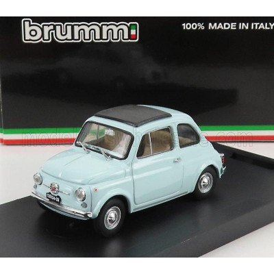 BRUMM FIAT 500F TETTO CHIUSO - CLOSED 1965 - AZZURRO ACQUAMARINA 1/43