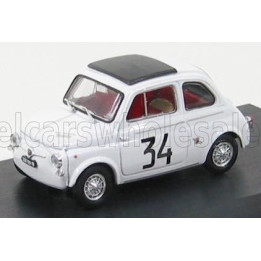 BRUMM FIAT 500 595 ABARTH N 34 WINNER CRITERIUM APERTURA MONZA 1964 FRANCO PATRIA - WHITE 1/43