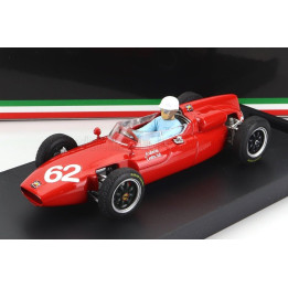 BRUMM COOPER F1  T53 MASERATI N 62 ITALY GP 1961 L.BANDINI - WITH DRIVER FIGURE - RED 1/43
