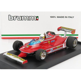 BRUMM FERRARI F1  312T5 N 1 ARGENTINA GP 1980 JODY SCHECKTER - WITH DRIVER FIGURE - RED 1/43