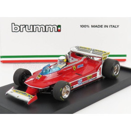 BRUMM FERRARI F1  312T5 N 1 MONACO GP 1980 JODY SCHECKTER - WITH DRIVER FIGURE - RED 1/43