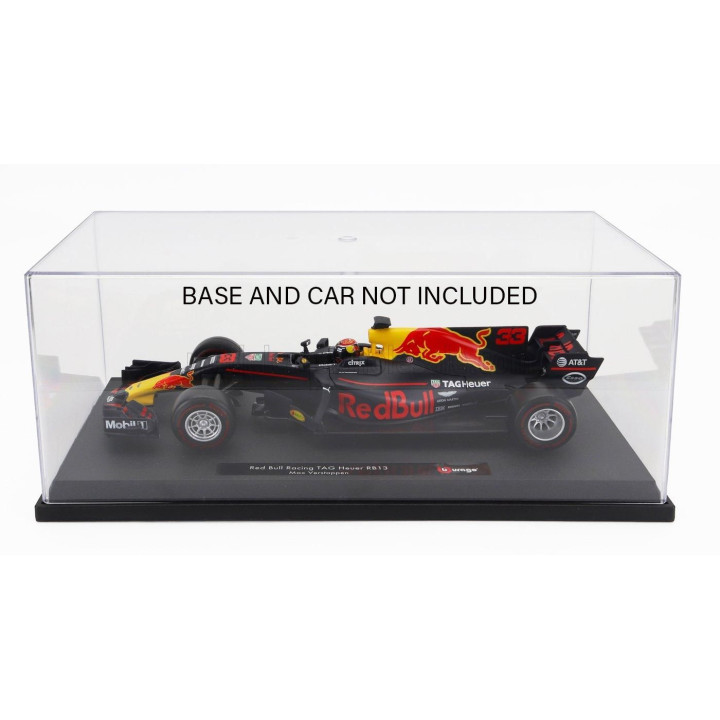 BURAGO VETRINA DISPLAY BOX FOR FERRARI RED BULL F1 - ONLY TRANSPARENT COVER - SOLO COPERTURA TRASPARENTE - Lungh.LENGHT cm 33.2 