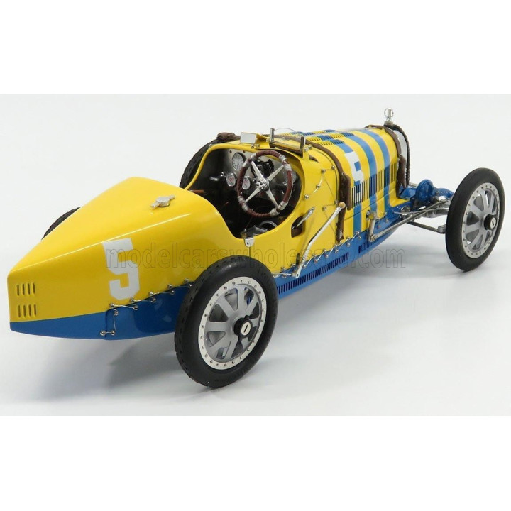 CMC BUGATTI T35 SUEDE N 5 NATION COULOR PROJECT SWEDEN 1924 - YELLOW BLUE 1/18