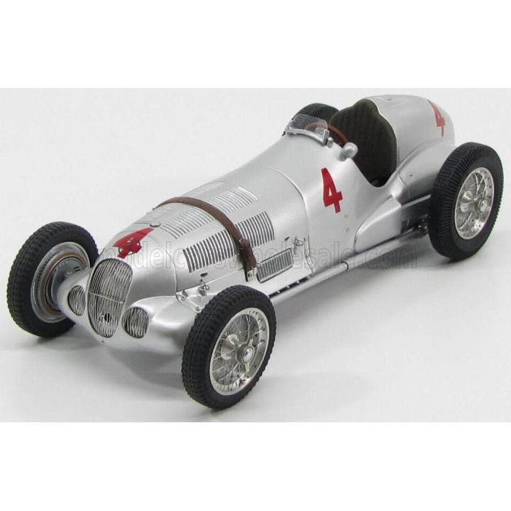 CMC MERCEDES BENZ F1  W125 N 4 GP DONINGTON 1937 R.SEAMAN - SILVER 1/18