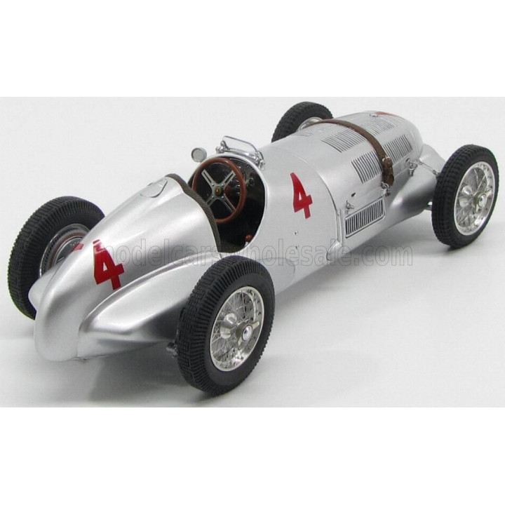 CMC MERCEDES BENZ F1  W125 N 4 GP DONINGTON 1937 R.SEAMAN - SILVER 1/18