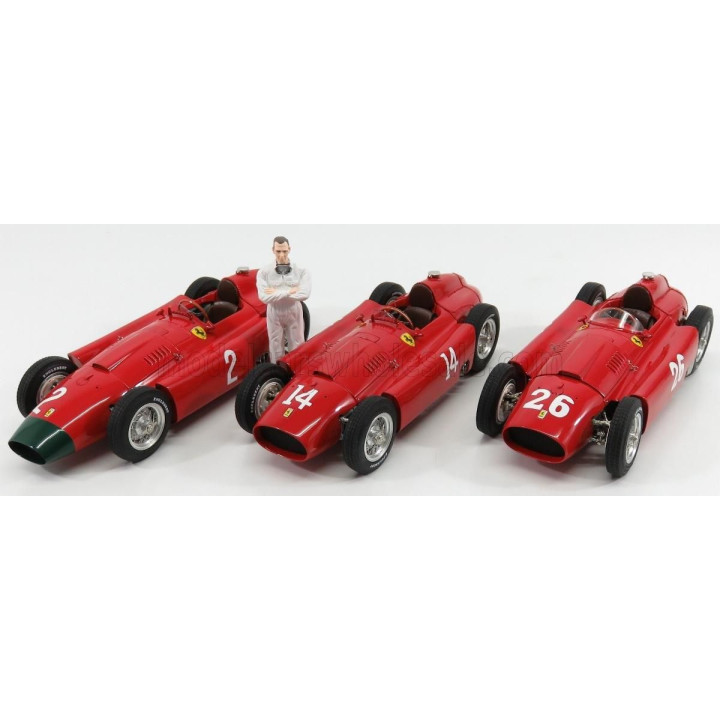 CMC FERRARI SET 3X F1  D50 SHORT NOSE N 14 FRENCH GP 1956 COLLINS - F1  D50 LONG NOSE N 2 GERMAN GP 1956 COLLINS - F1  D50 N 26 
