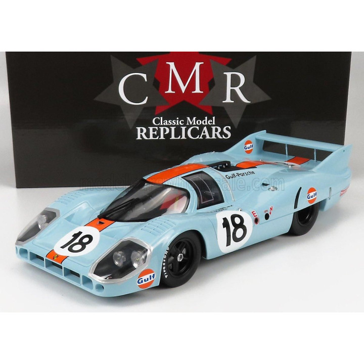 CMR PORSCHE 917LH 4.9L TEAM JOHN WYER AUTOMOTIVE ENGINEERING LTD. N 18 24h LE MANS 1971 P.RODRIGUEZ - J.OLIVER - LIGHT BLUE ORAN