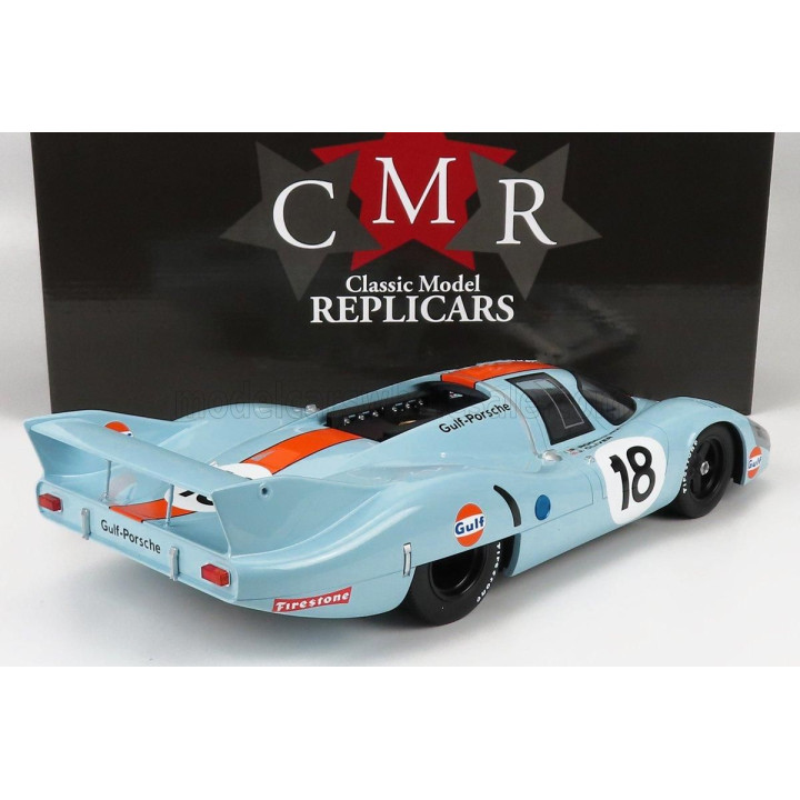 CMR PORSCHE 917LH 4.9L TEAM JOHN WYER AUTOMOTIVE ENGINEERING LTD. N 18 24h LE MANS 1971 P.RODRIGUEZ - J.OLIVER - LIGHT BLUE ORAN