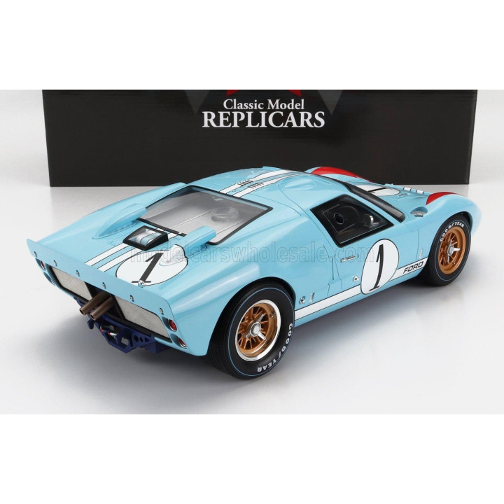CMR FORD USA GT40 MKII 7.0L V8 TEAM SHELBY AMERICAN INC. N 1 2nd (BUT REALLY WINNER) 24h LE MANS 1966 K.MILES - D.HULME - LIGHT 