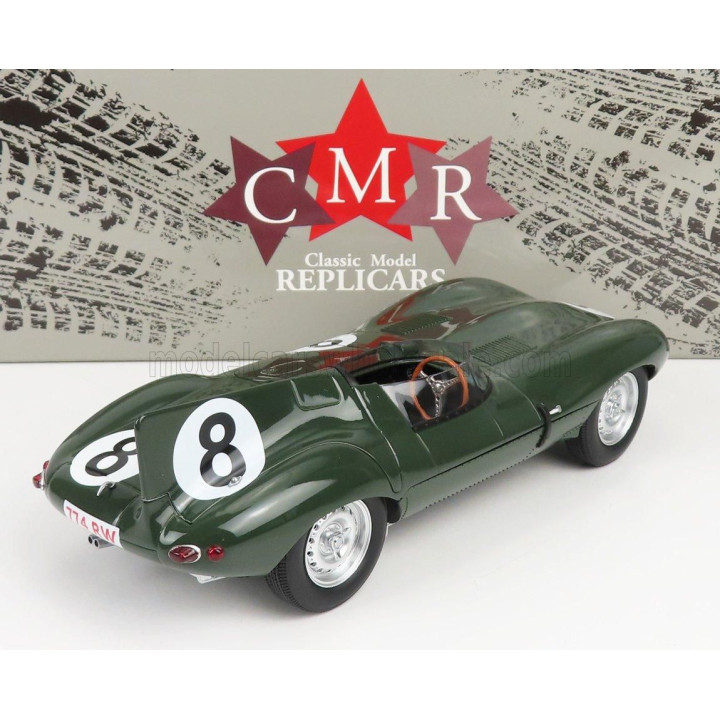 CMR JAGUAR D-TYPE JAGUAR CARS LTD TEAM N 8 24h LE MANS 1955 DON BEAUMAN - NORMAN DEWIS - BRITISH RACING GREEN 1/18