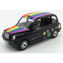 CORGI AUSTIN LONDON TAXI LTI TX4 2007 - PEACE & LOVE - BLACK 1/36