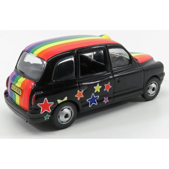CORGI AUSTIN LONDON TAXI LTI TX4 2007 - PEACE & LOVE - BLACK 1/36