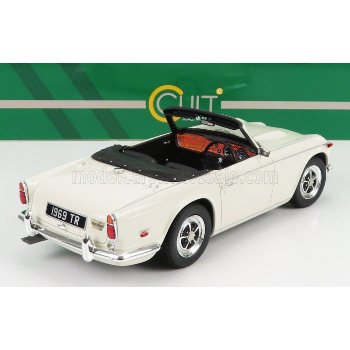 CULT SCALE MODELS TRIUMPH TR5 SPIDER 1967 - WHITE 1/18