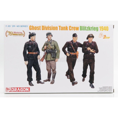 DRAGON ARMOR FIGURES SOLDATI - SOLDIERS MILITARY TANK CREW GHOST DIVISION 1940 1/35