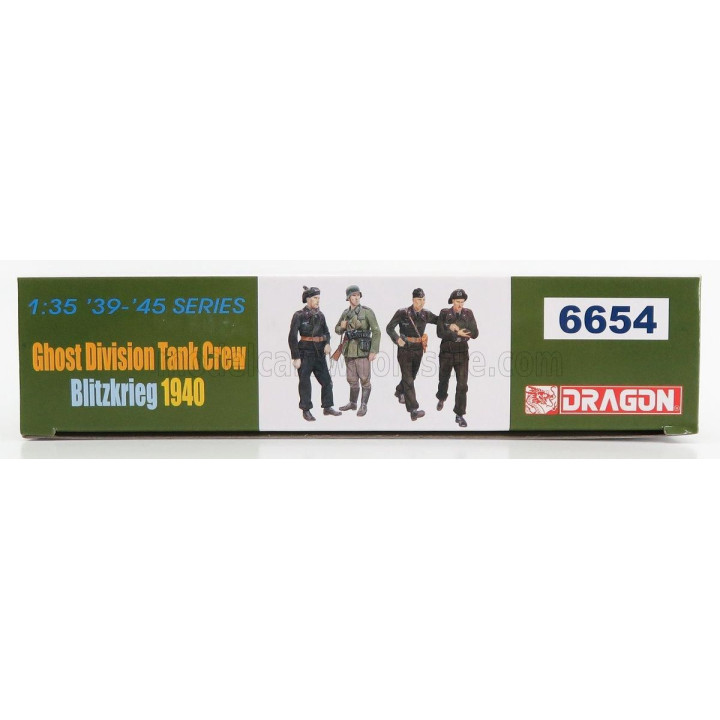 DRAGON ARMOR FIGURES SOLDATI - SOLDIERS MILITARY TANK CREW GHOST DIVISION 1940 1/35