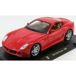 EDICOLA FERRARI 599 GTB FIORANO 2006 - CON VETRINA - WITH SHOWCASE - RED 1/24