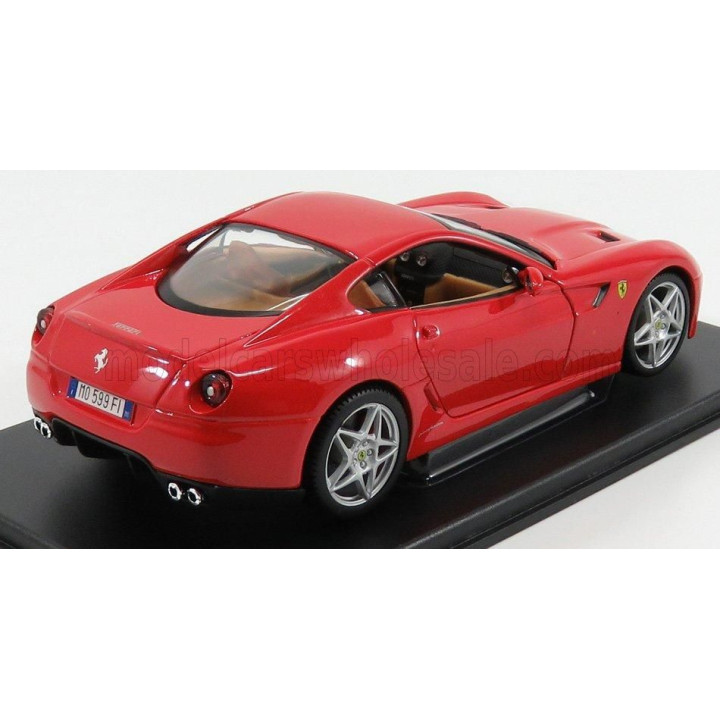 EDICOLA FERRARI 599 GTB FIORANO 2006 - CON VETRINA - WITH SHOWCASE - RED 1/24