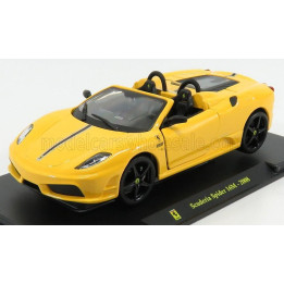 EDICOLA FERRARI F430 SCUDERIA SPIDER 16M 2008 - CON VETRINA - WITH SHOWCASE - YELLOW 1/24