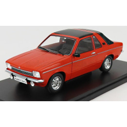 EDICOLA OPEL KADETT C AERO SEMI CONVERTIBLE CLOSED 1976 - ORANGE BLACK 1/24