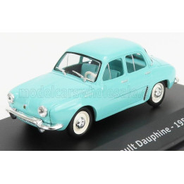 EDICOLA RENAULT DAUPHINE 1958 - CON VETRINA - WITH SHOWCASE - LIGHT BLUE 1/43