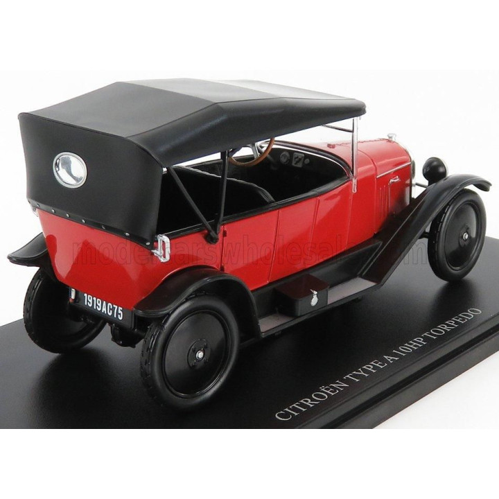 EDICOLA CITROEN TYPE-A 10HP TORPEDO 1919 - RED BLACK 1/24