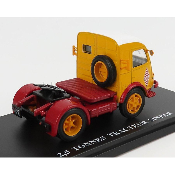 EDICOLA RENAULT 2.5T. TRACTOR TRUCK 2-ASSI RENAULT REGIE NATIONALE1955 - YELLOW RED WHITE 1/43