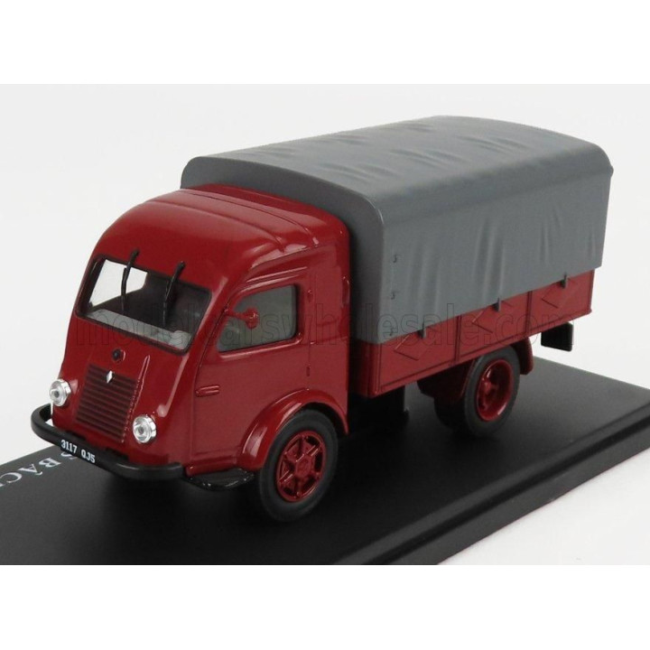 EDICOLA RENAULT TRUCK TELONATO 2 TONNES PLATEAU A DIDELLES BACHE 1947 - RED GREY 1/43